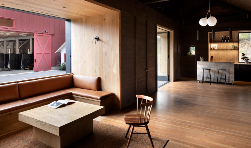 Interior of the Sequitur tasting room